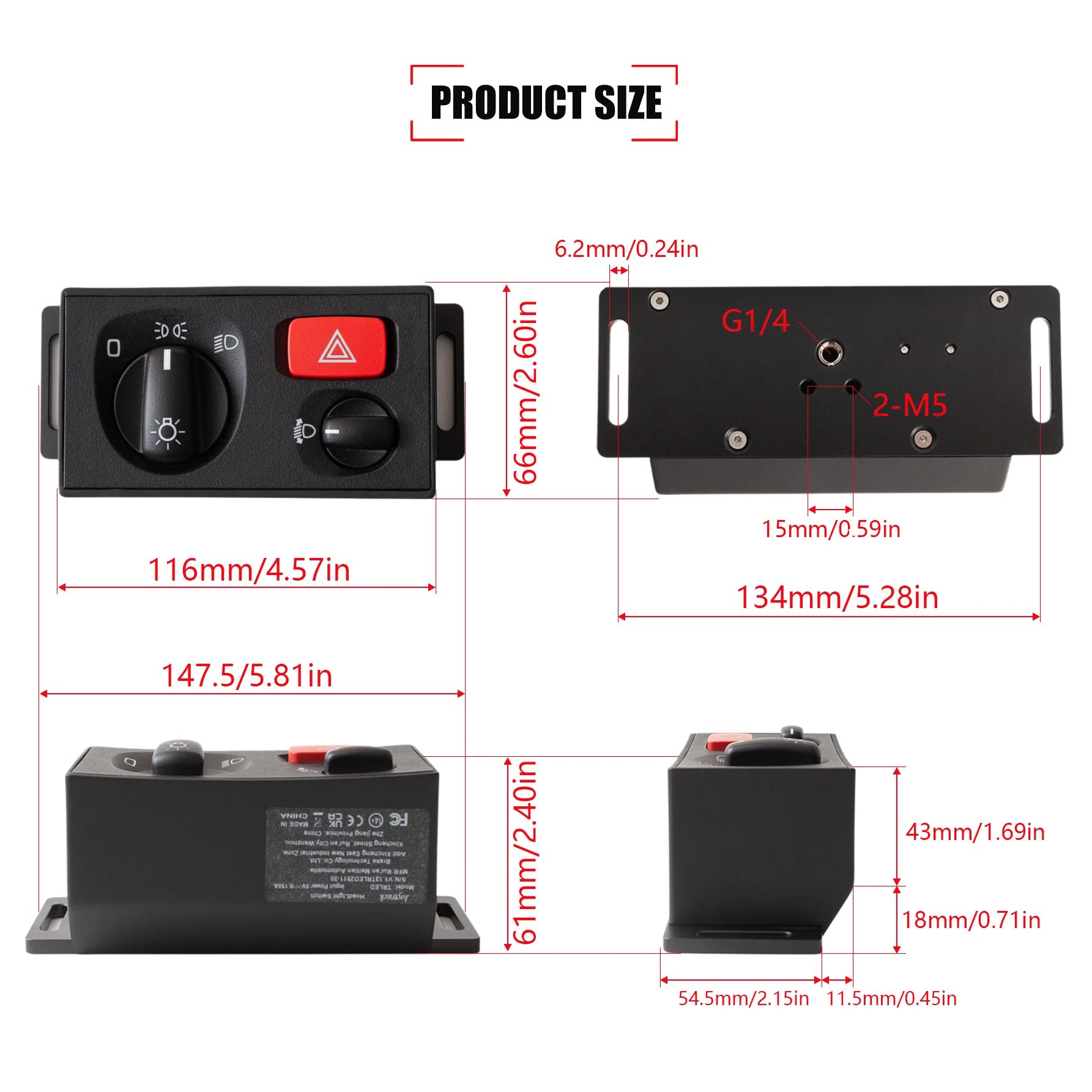 PC USB Scheinwerferschalter-Hub für ATS ETS2 CTS Euro Truck Simulator 2 für Logitech G29 G27 G923 Thrustmaster T300RS/GT PXN MOZA R3 – Detail 2