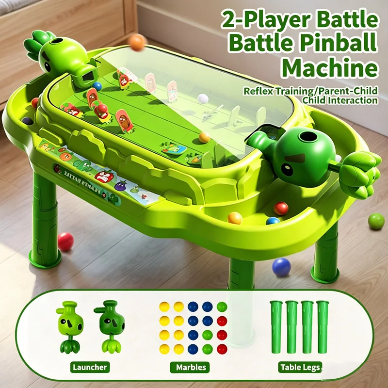 New Double Battle Game Table Set with 40 Marbles for Children and Adults Family Party Shooting Battle Game Children's Gift