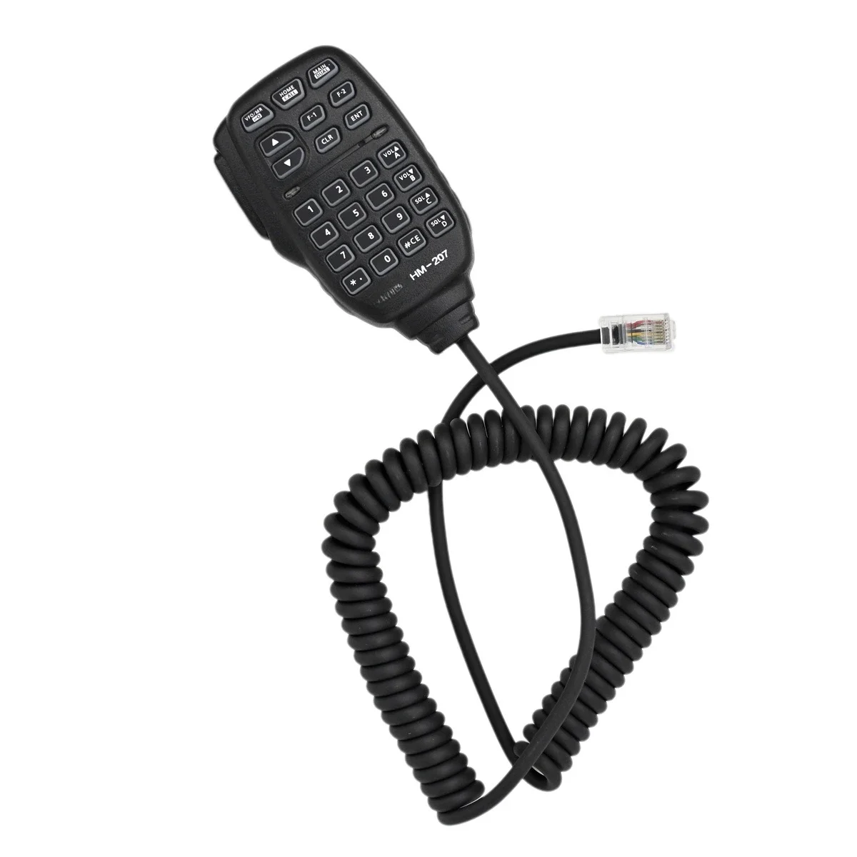 HM207 Remote Control Microphone Keyboard for ICOM IC2730E 2730A ID-5100A 5100E Mobile Radio RJ45 8 Pin Modular Speaker PTT Mic