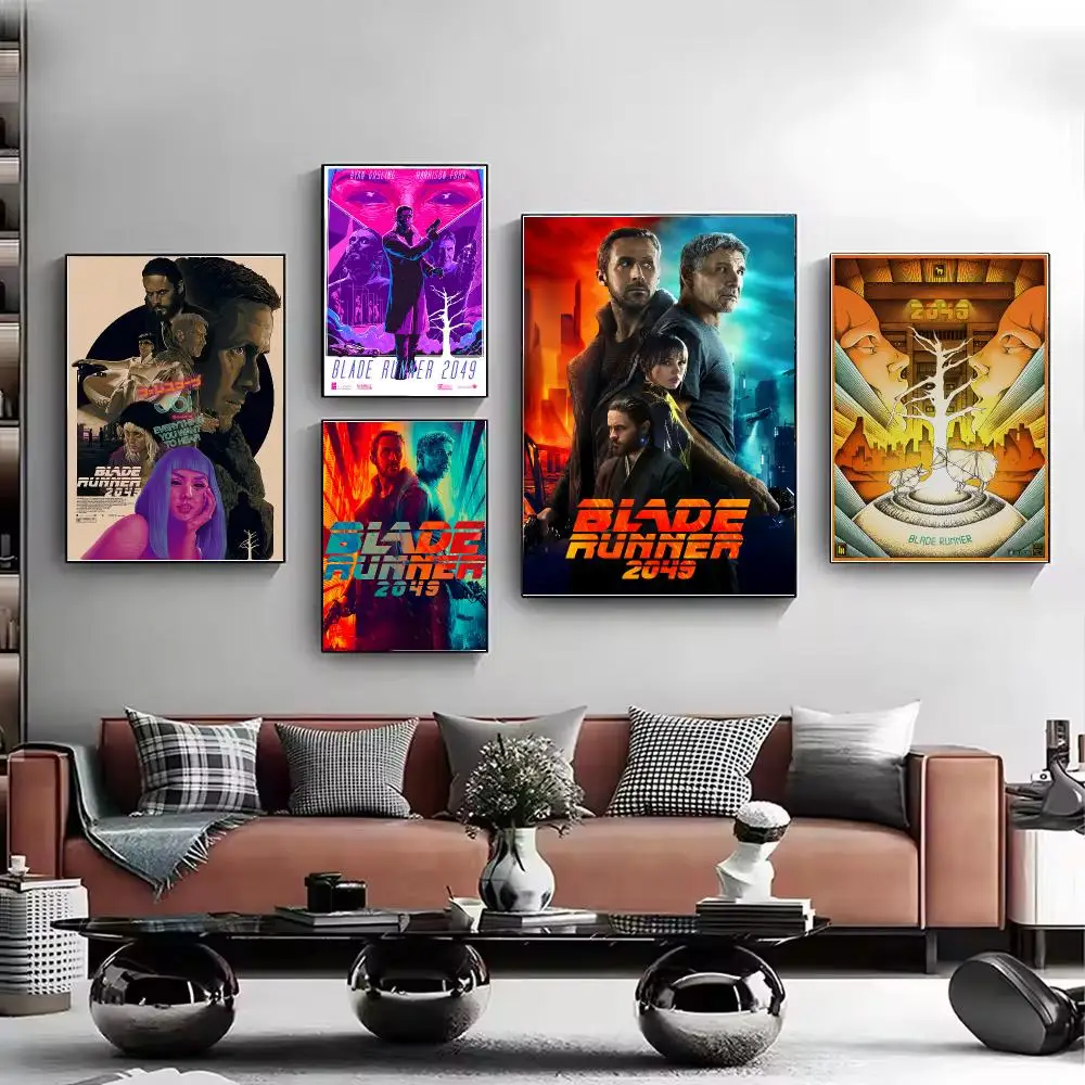 Movie B-Blade Runner 2049 Poster HD Wall Art Aesthetic Home Decor for Living Room Bedroom Café Office Stylish Gift