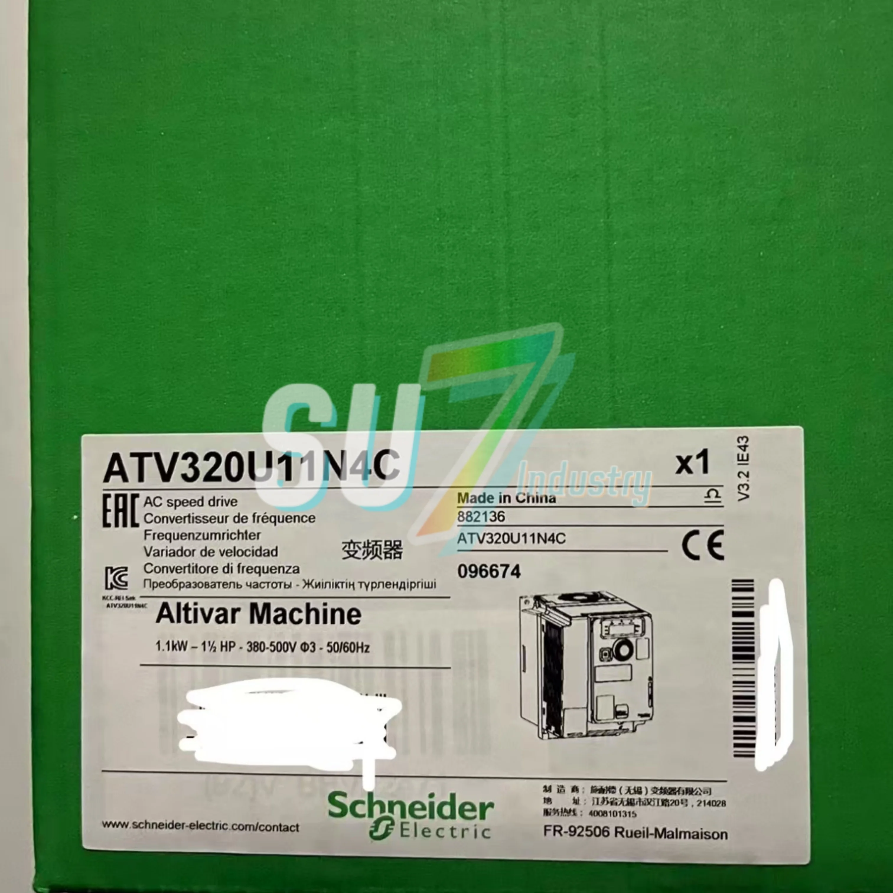 ATV320U11N4C ATV320U15M2B 인버터 새로운 원본