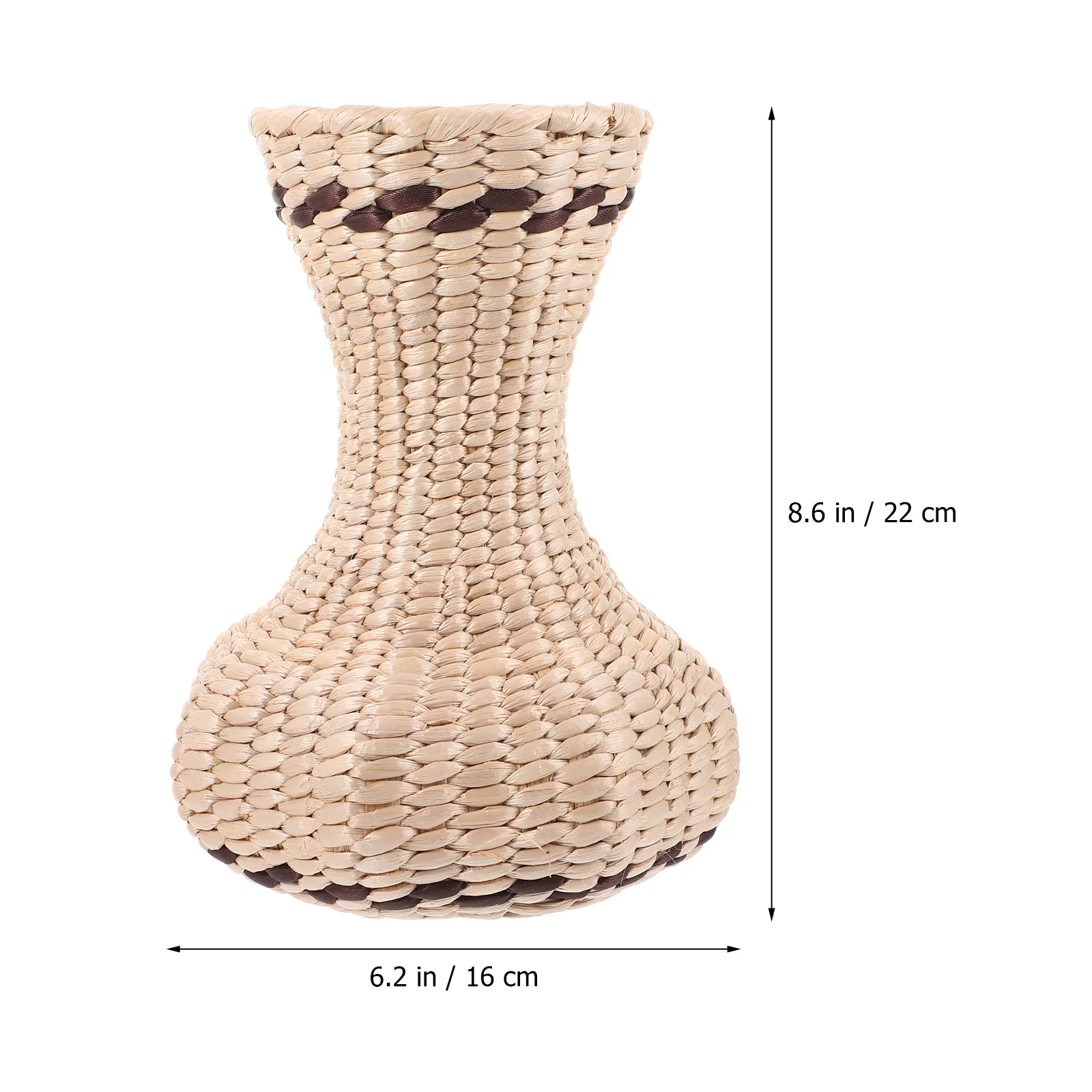 

Creative Woven Vase Rustic Flower Planter for Home Garden Decoration Centerpieces Smooth Burr Free Surface Stable Bottom