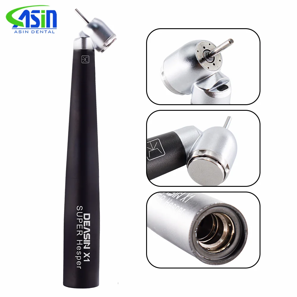 Dental Surgery Handpiece 45 Degree Angle Head High Speed Steel Body Drill With Optic Fiber Compatible for KAVO Led Coupler