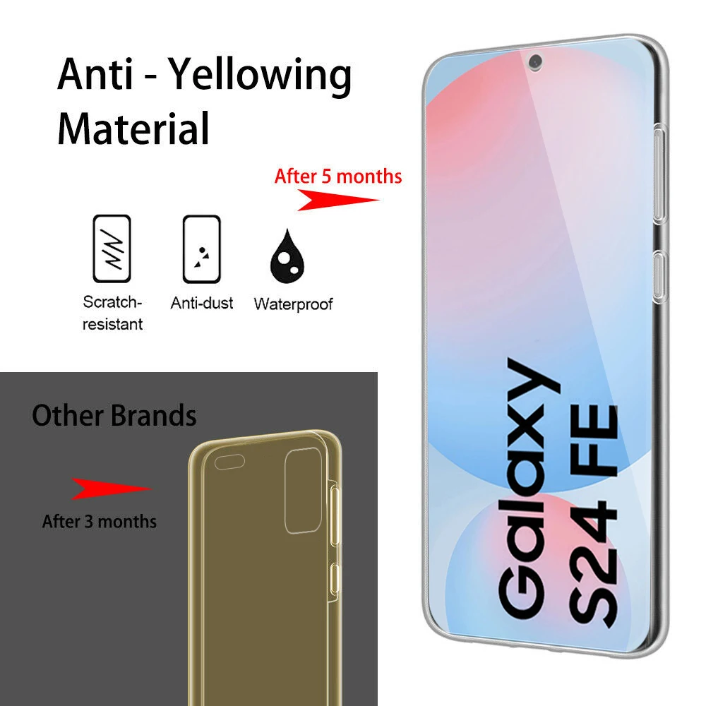 Lens screen Protector case For Samsung S24 FE Galaxy S24 Ultra FE Plus 360° Full Protection shockproof phone shell S24＋ S24FE