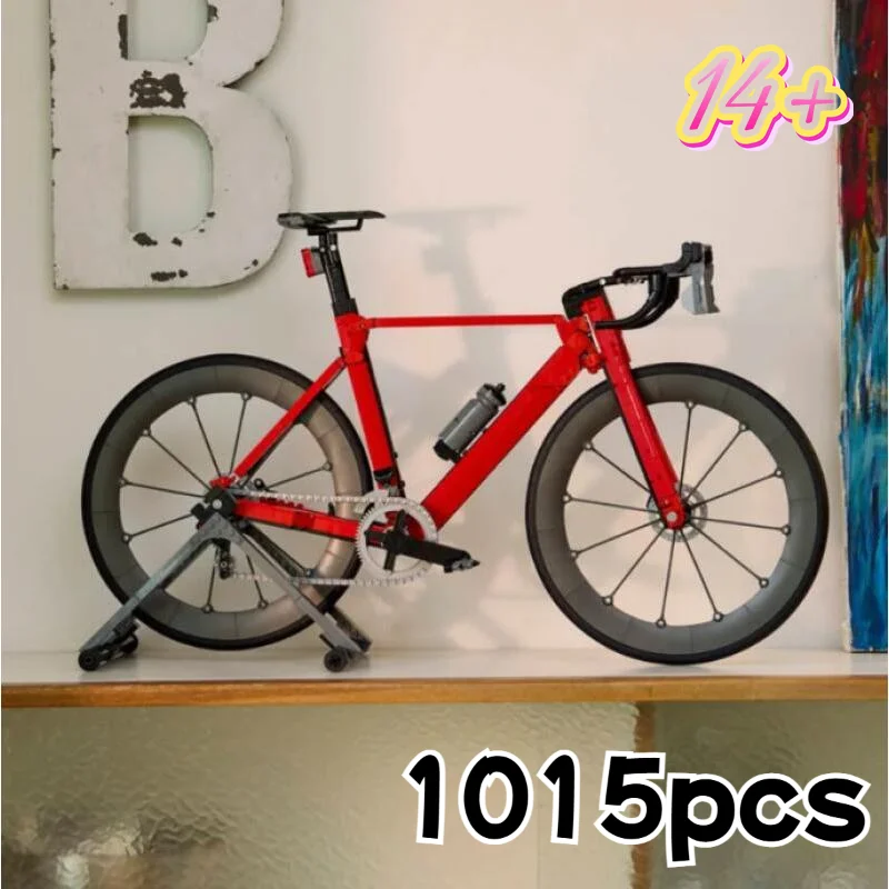 2026 Super économique 1015 pièces Modèle de vélo de route Jouets de construction à assembler Cadeaux d'anniversaire et de Noël