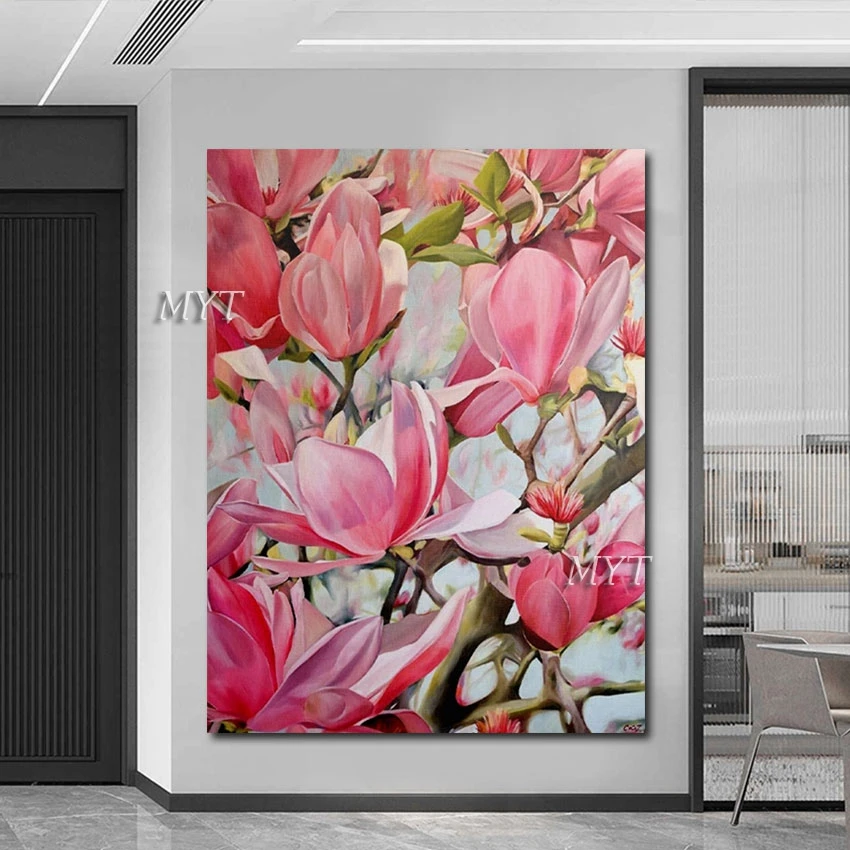 

Художественная стена дизайна Idea, картины на холсте, абстрактная картина с цветами, украшение для ресторана, без рамки, высококачественный акриловый артвок