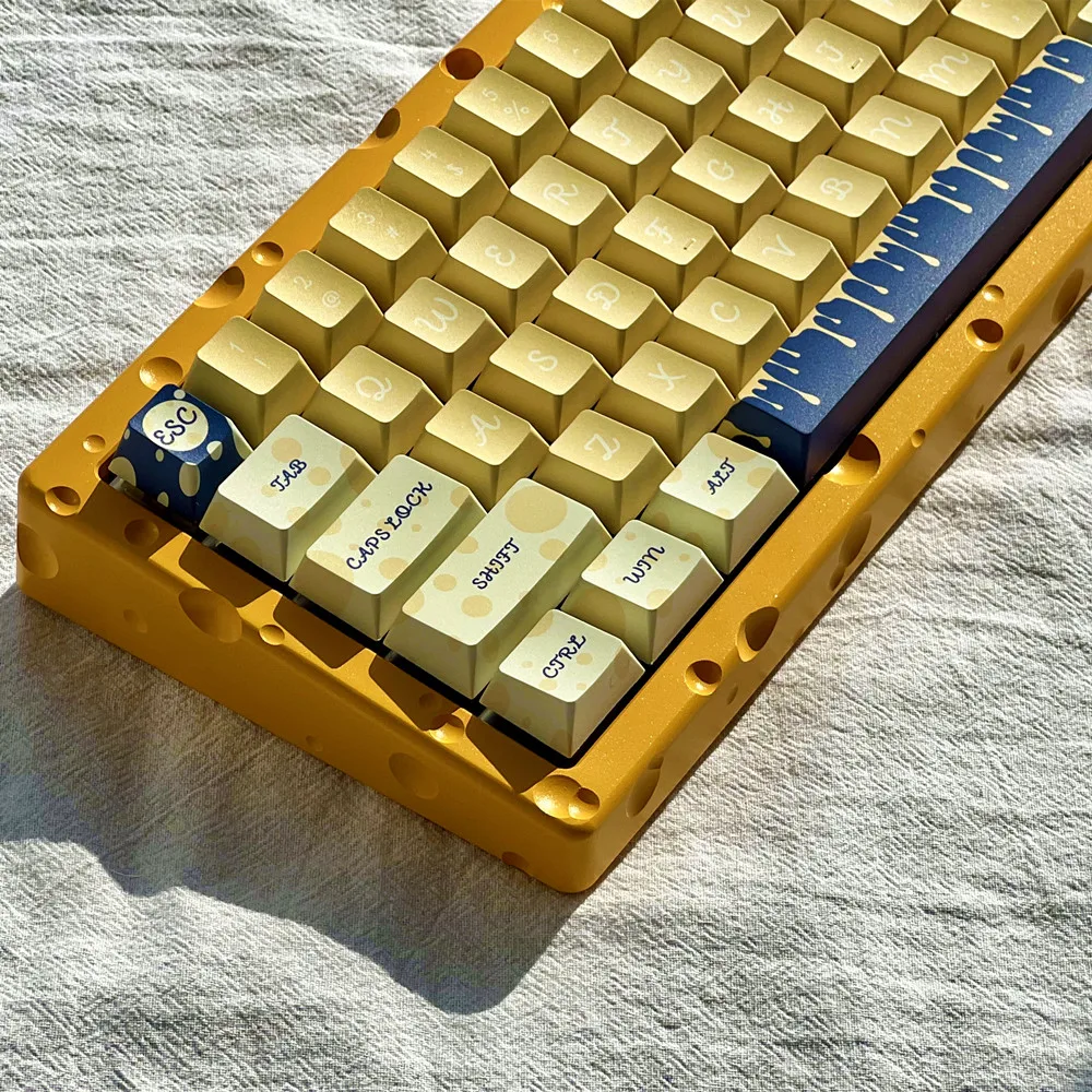 

Blue Grain Cheese Keycap Original Design Milk Yellow Cherry Profile DYE Sub ISO Enter For GH60 61 64 68 75 82 84 87 96 980 104