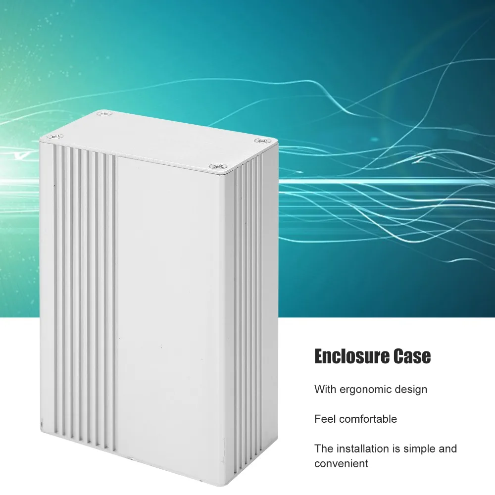 Aluminum Alloy Project Box 100x65x35mm Dust proof Waterproof PCB Instrument Box Split Type Sliding Extrusion