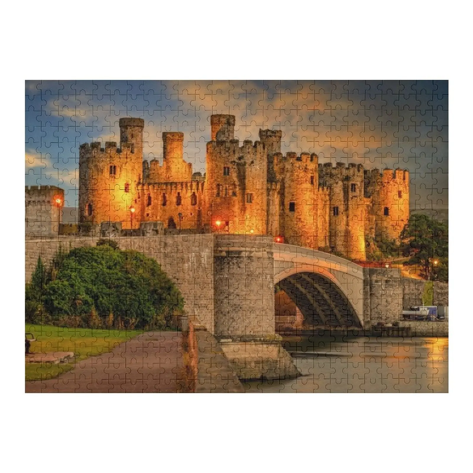 

Конви Замок Уэльс от Lamplight Пазл Персонализированная игрушка Деревянное имя Пазл для детей Пазл