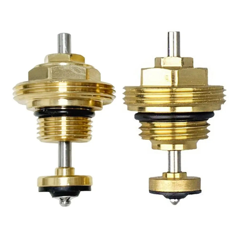 Brass Heating Circuit Distributor Valve Insert M30x1.5 Corrosion Resistant Automatic Spring Valve Core Replacement 1/2 3/8