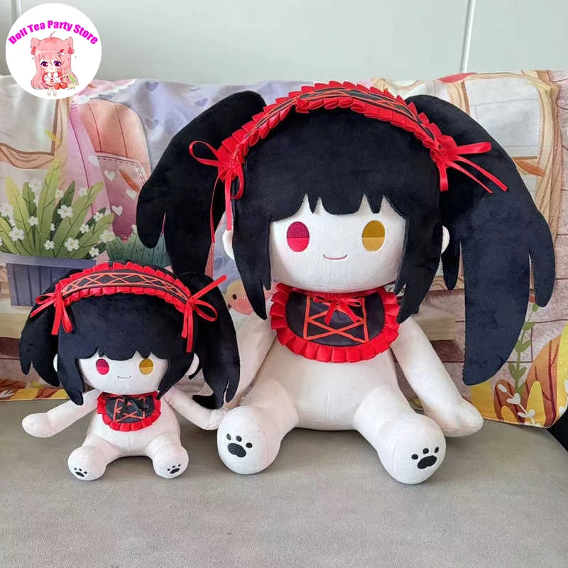 

Tokisaki Kurumi Cute Cosplay Sitting Posture Soft Plush Doll Body 40CM Anime Dress Up Stuffed Toy Cushion Pillow Xmas Gift
