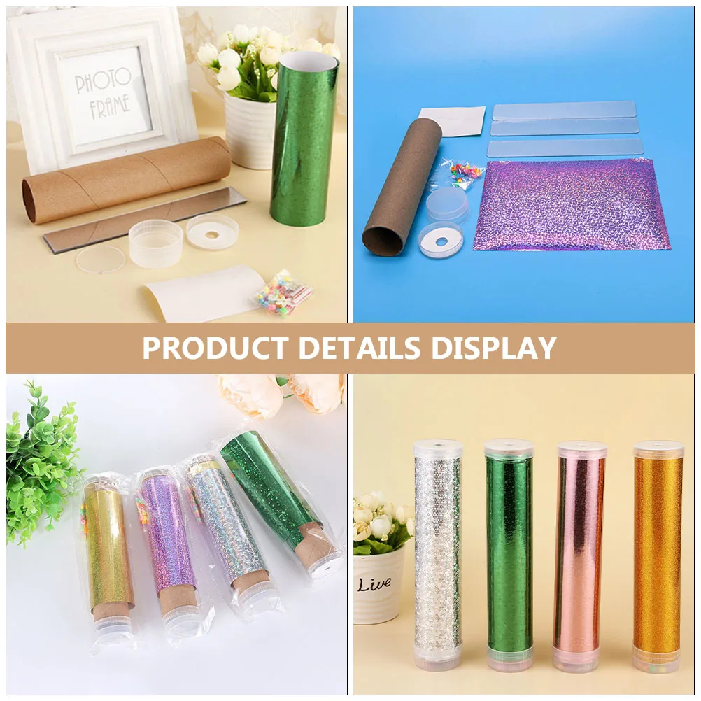 

3 set 3 Sets Kaleidoscope Toy Science DIY Materials Kit Kids Educational Puzzle Assembly Easy Installation Plastic Paper