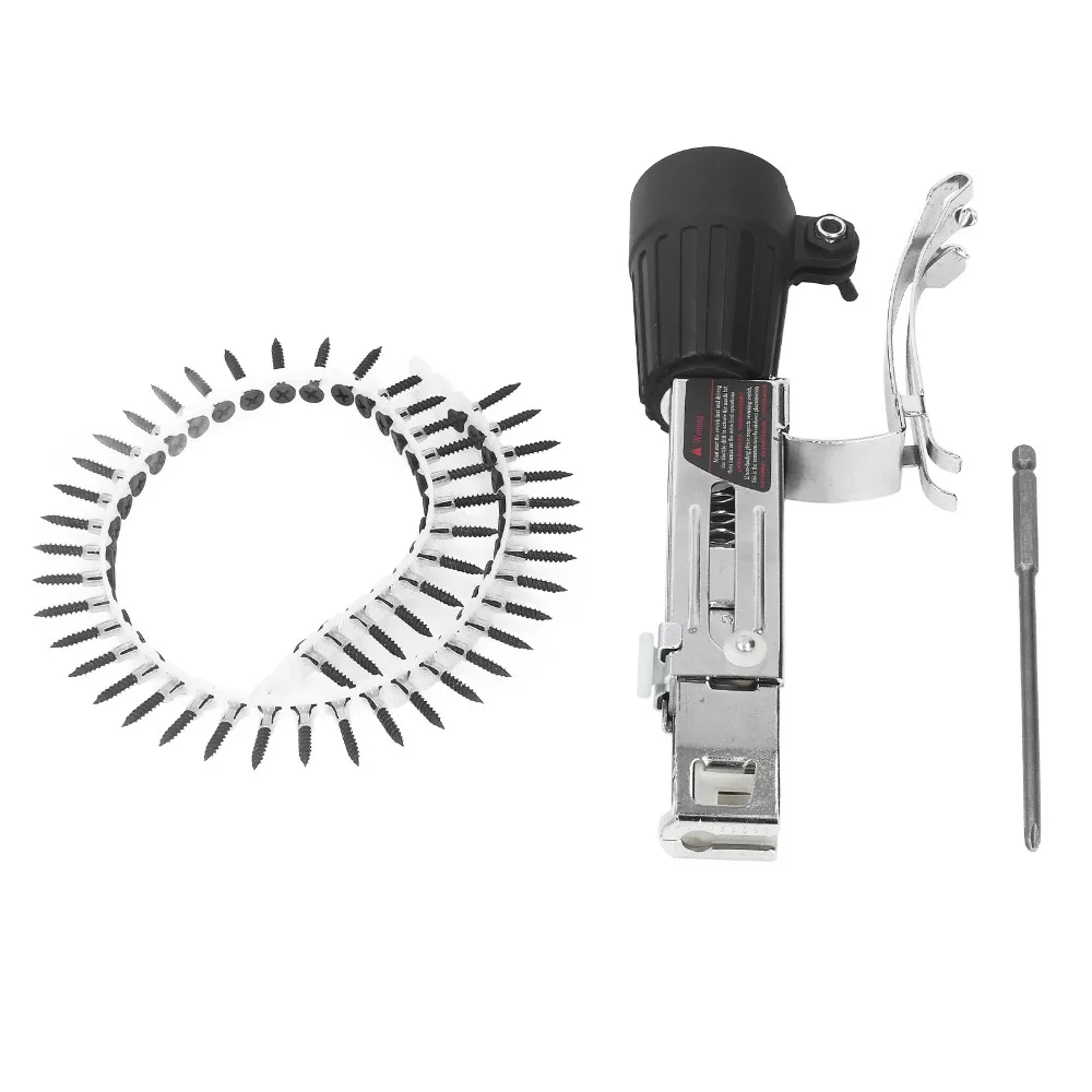 Aluminum Alloy Chain Nail Gun Adapter Corrosion Proof Automatic Feed Automatic Screw Feed Chain Adapter Depth Adjustment