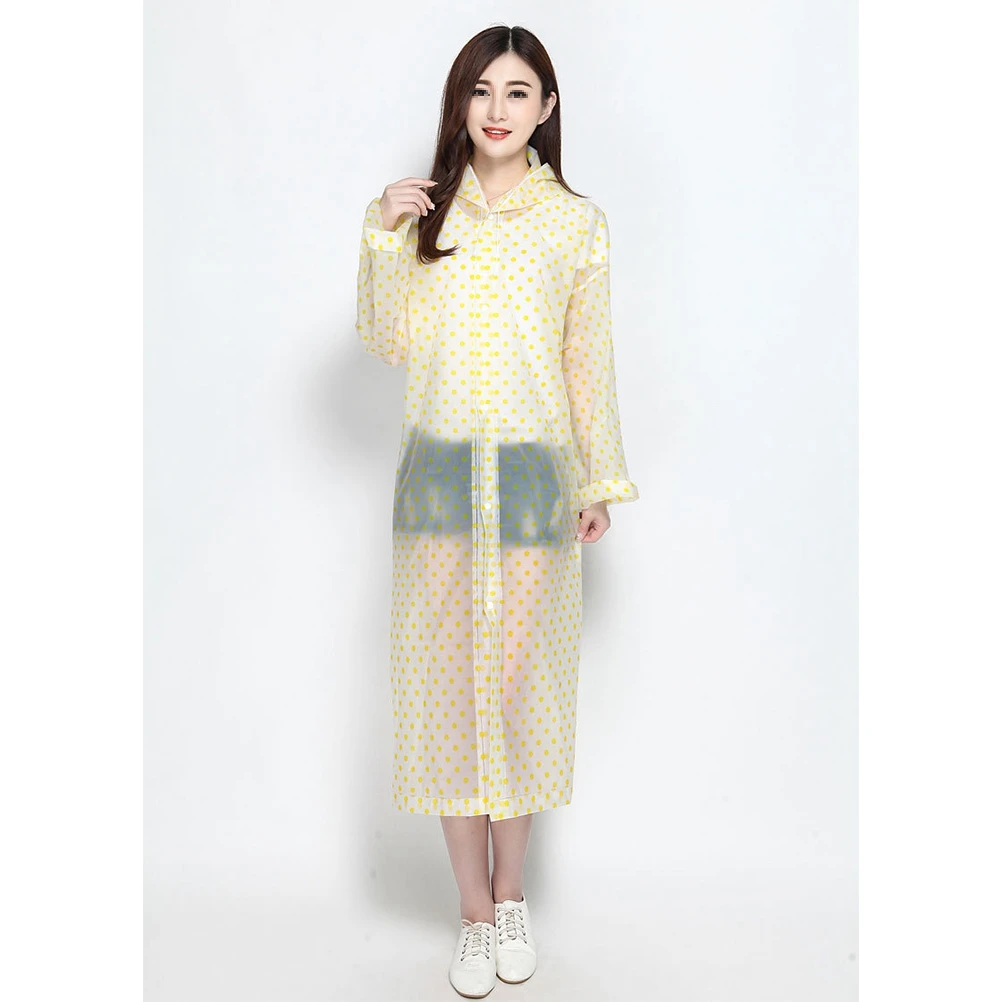 

Clear Poncho Waterproof Adult Travel Raincoat Ponchos for Adults Women Hooded Portable Jackets