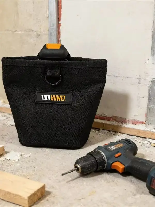 TOOLHUWEI Nagel-Organizer: Robuste Hüfttasche für Nägel & Schrauben – Wasserdichtes, multifunktionales Werkzeugpaket zur Aufbewahrung – Detail 4