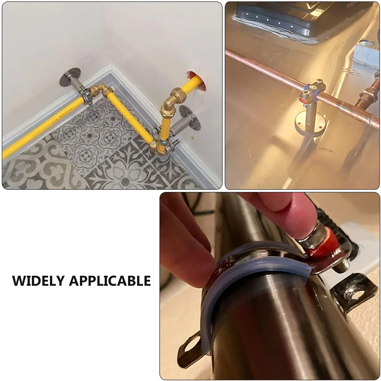 

1pc Adjustable Hose Clamp Stainless Steel Durable Car Appliance Machinery Garden Fastening Tube Clip Pipe FixingBracket