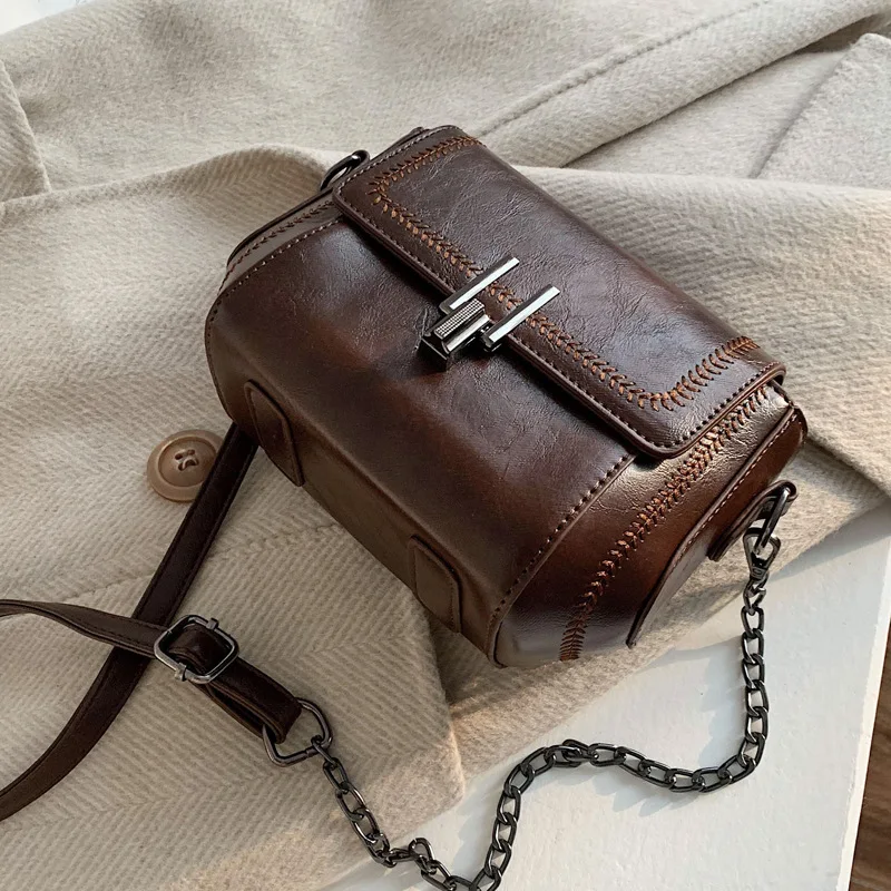 

Temperament Gentle Retro Women's Bag New Popular Korean Version Versatile High-quality Crossbody Bag Fashion Chain Shoulder Bag