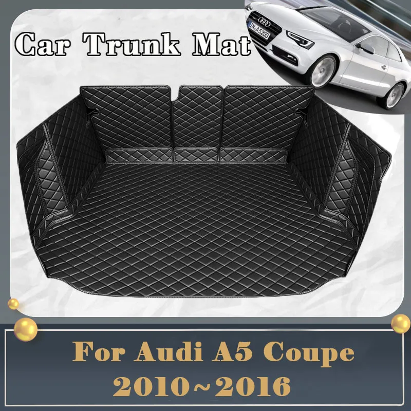 

Car Trunk Mat For Audi A5 MK1 Coupe 2010~2016 Dirt-resistant Fully Surrounded Trunk Mat Rear Cargo Tray Car Accessories 2 Door