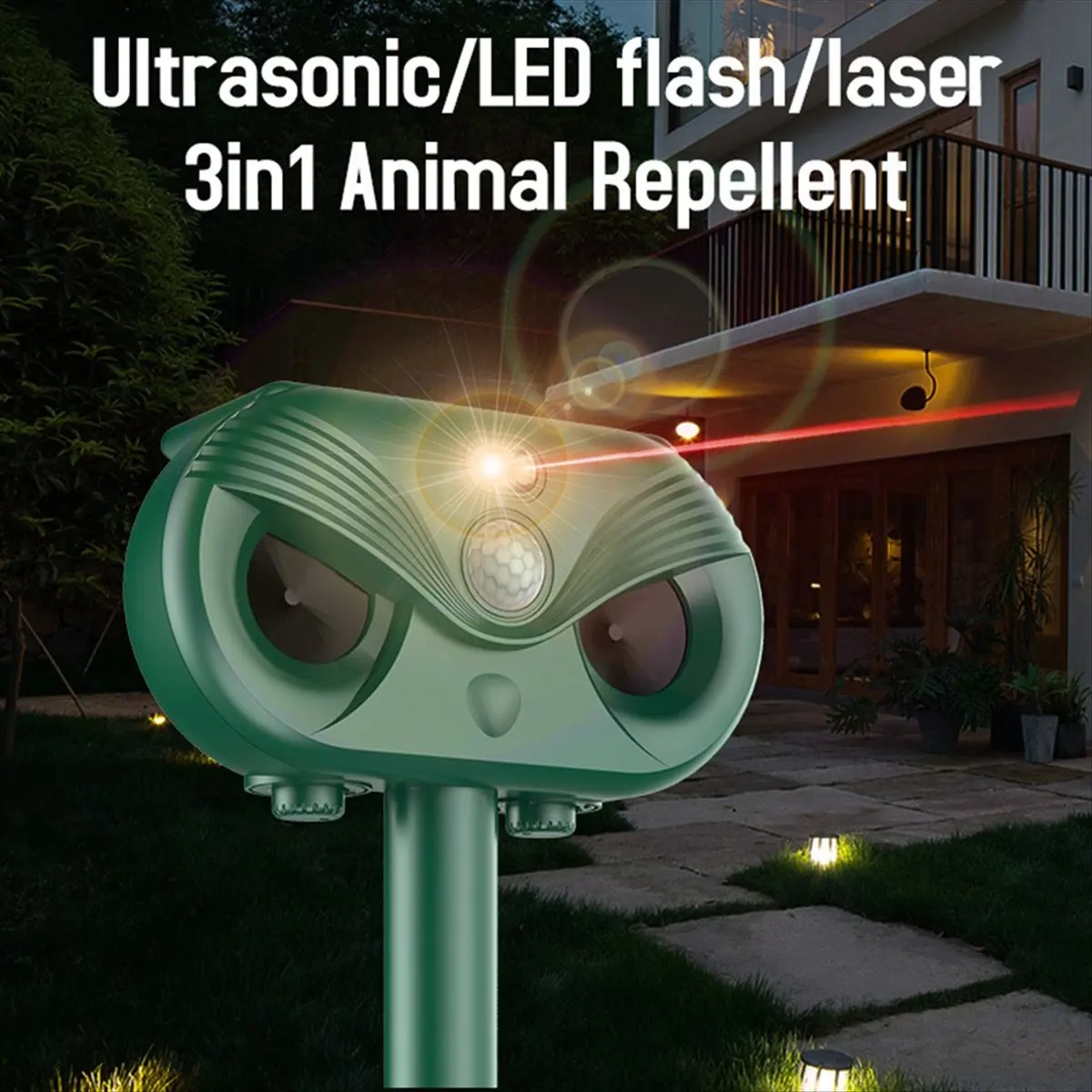 a01r-新型屋外ソーラーフラッシュレーザーマウス撃退器、ヘビ撃退器、動物撃退器、超音波鳥撃退器、菜園用