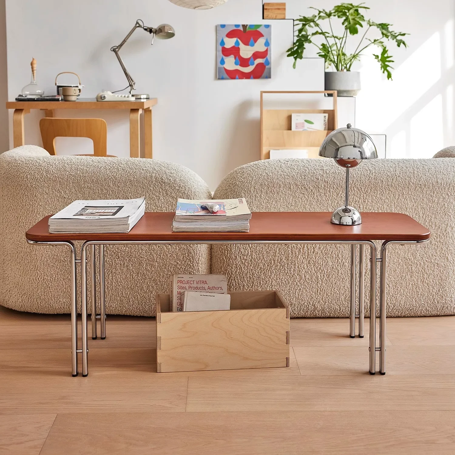 طاولة طعام وكرسي من الخشب الصلب العتيق من Fuzhong، سرير فرنسي، ذيل، تغيير الأحذية، مدخل منزلي من الفولاذ المقاوم للصدأ منخفض #3