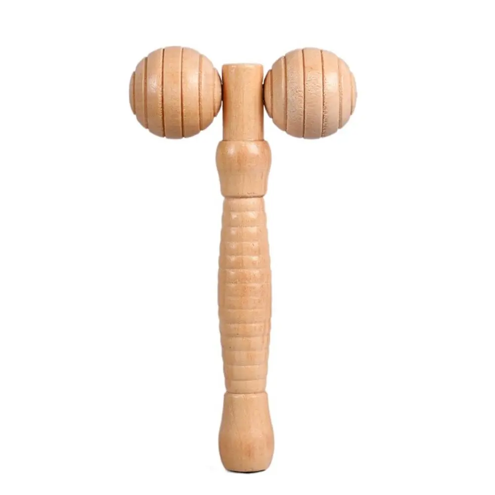 

Household Wooden Massage Roller Handheld Hand Push Muscle Roller Sticks Full-body Anti-Cellulite Body Massage Tool