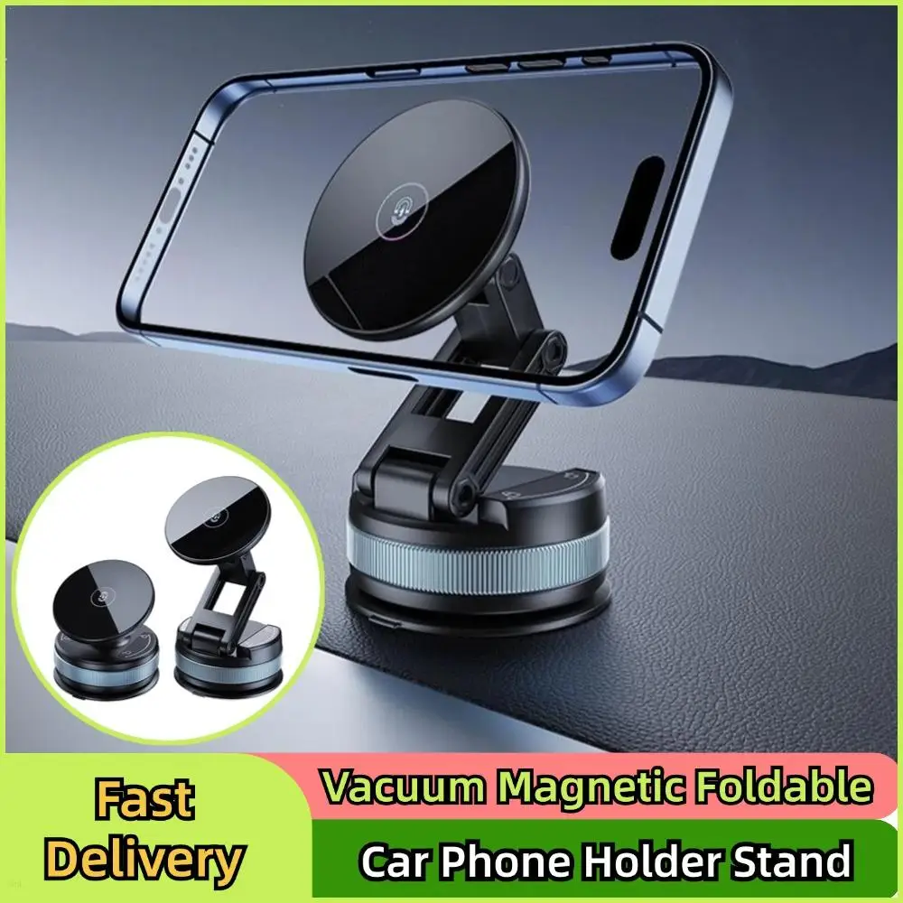 

Vacuum Magnetic Phone Holder Stand For IPhone Foldable Portable Vacuum Magnetic Mobile Stand For Car Navigation Holder