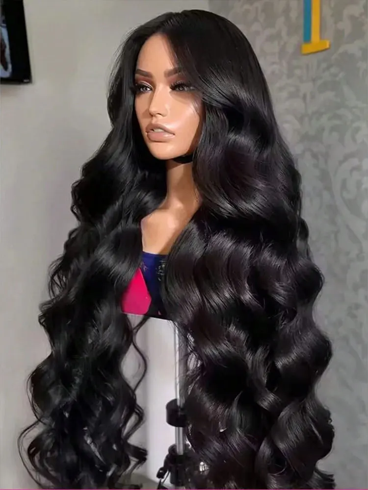 

42-дюймовый объемный волнистый парик из человеческих волос 5x5 Guless, бразильские предварительно выщипанные парики шнурка для женщин 13x4 13x6 Hd, парик фронта шнурка, плотность 200%