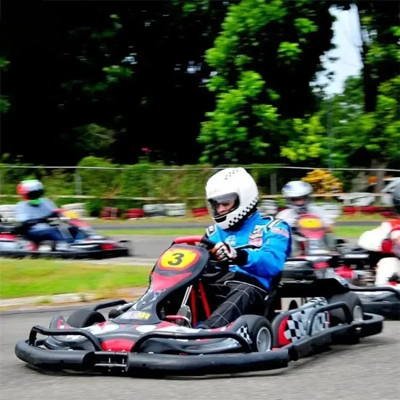 60km/h Adults Go Kart Playground Amusement Games Gasoline 200cc 270cc 4 stroke Pedal Racing Karting Car