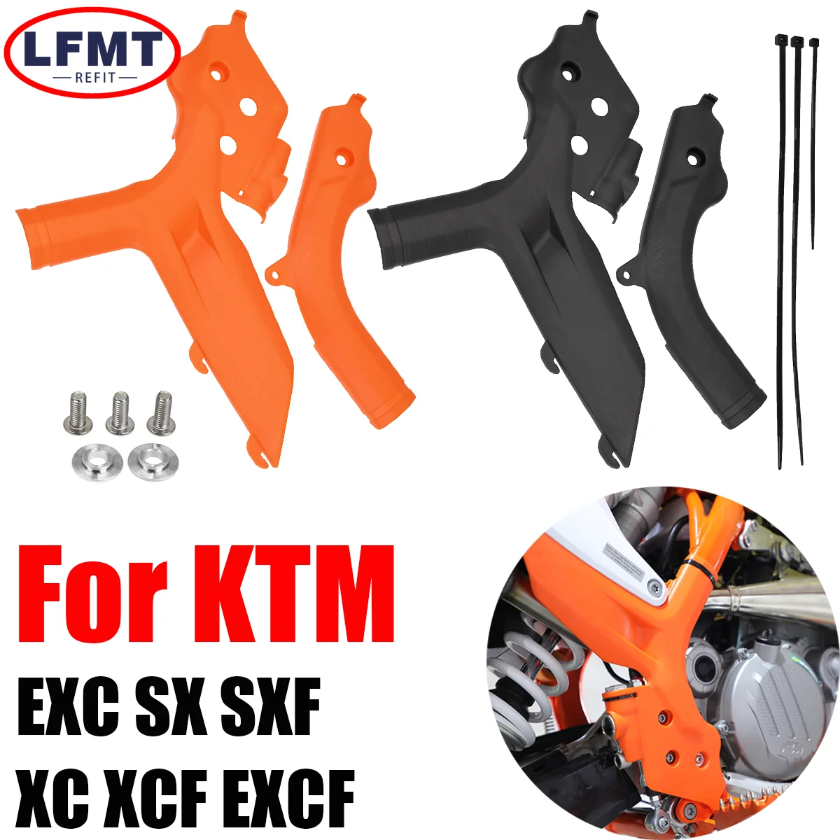 

Motorcycle Frame Protection Protector Set For KTM SX SXF XC XCF XCW XCFW EXC EXCF 125 150 250 300 350 450 500 Offroad Mx