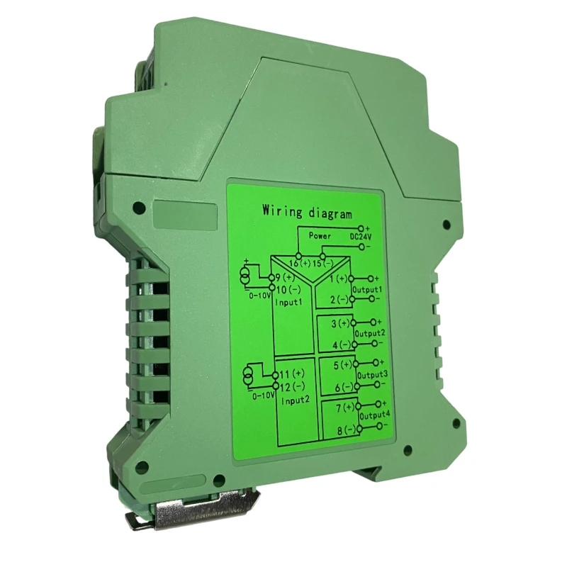 Signal Isolator Power Current Transmitter 4-20mA to 0-10v Isolator Distribution Signal Splitter 420ma Analog Isolation