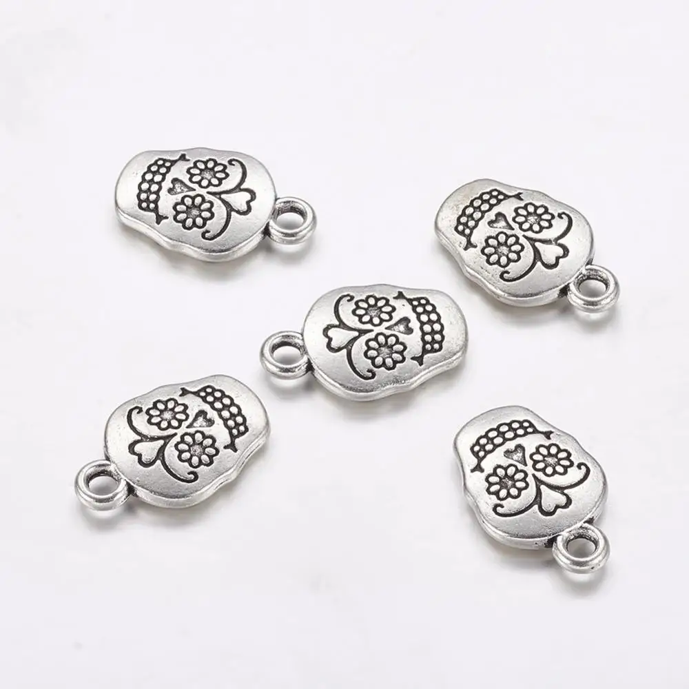20pcs Pendants Silver Alloy Style Pendants Lead Free Cadmium Free Nickel Free Charm Pendants for Women Men Jewelry Making