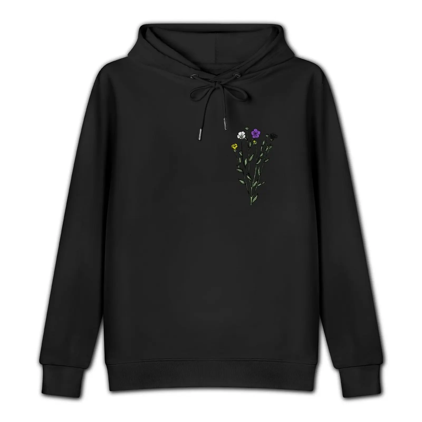 Subtle Nonbinary Pride Flax Sprig Pullover Hoodie anime clothing men's autumn clothes hoodie oversize