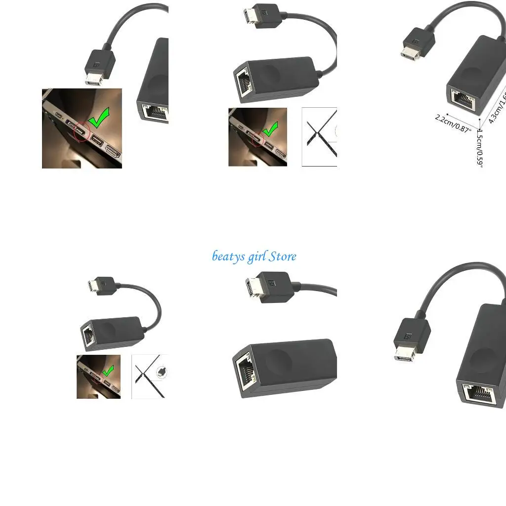 

C7AB Gen2 Ethernet High Speed Networking Adapter Dongle Replacement for X1C 2018