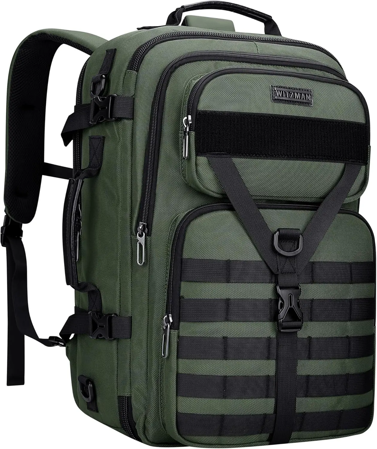 

45L Convertible Travel Backpack for Men, 3-in-1 Carry On, Fits 17 Inch Laptop, Airline Approved