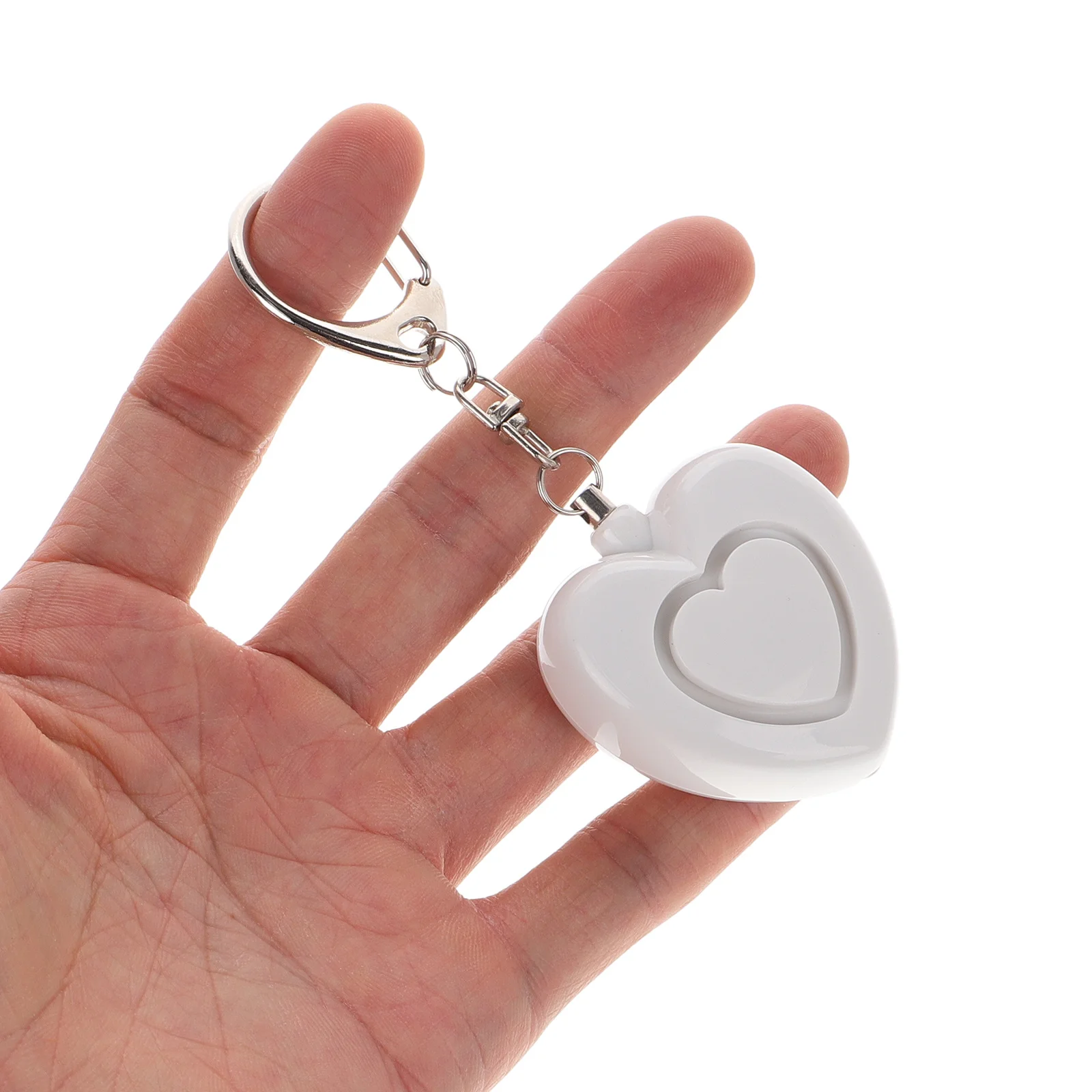 سلسلة مفاتيح إنذار مضادة للسرقة للنساء بصوت عالٍ، جهاز أمان للطوارئ، مقاوم للماء، ضوء حلقة رئيسية #4