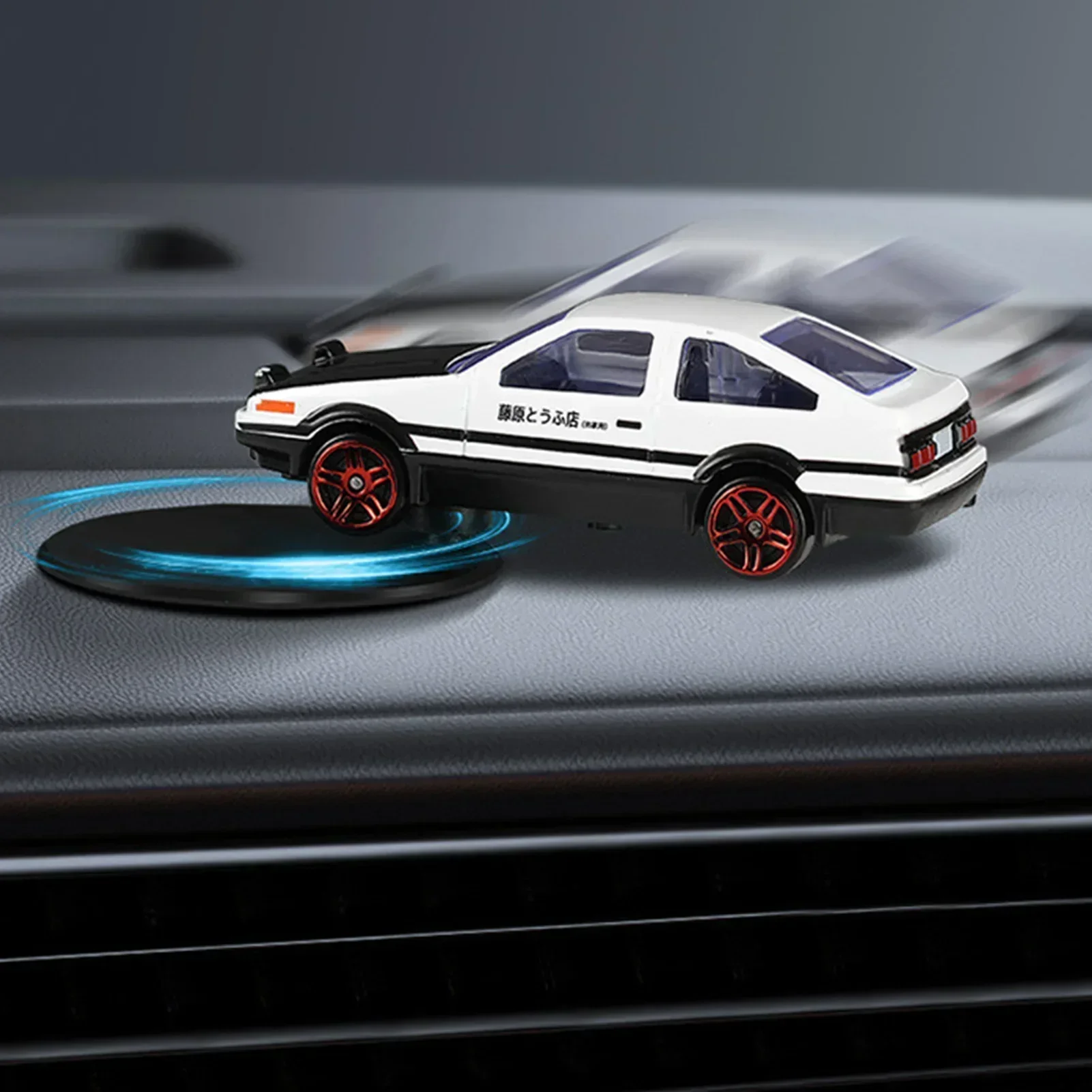 Drifting AE86 Car Model Gyroscope Rotating Dashboard Ornaments Stylish Car Model Desktop Ornament Auto Interior Decoration