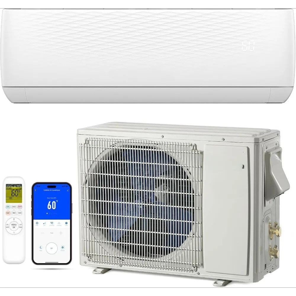 

24,000 BTU Ductless Mini Split AC with Heat Pump, Inverter Compressor, 18.5 SEER2, 230V, R32 Refrigerant, Pre-charged Evaporator
