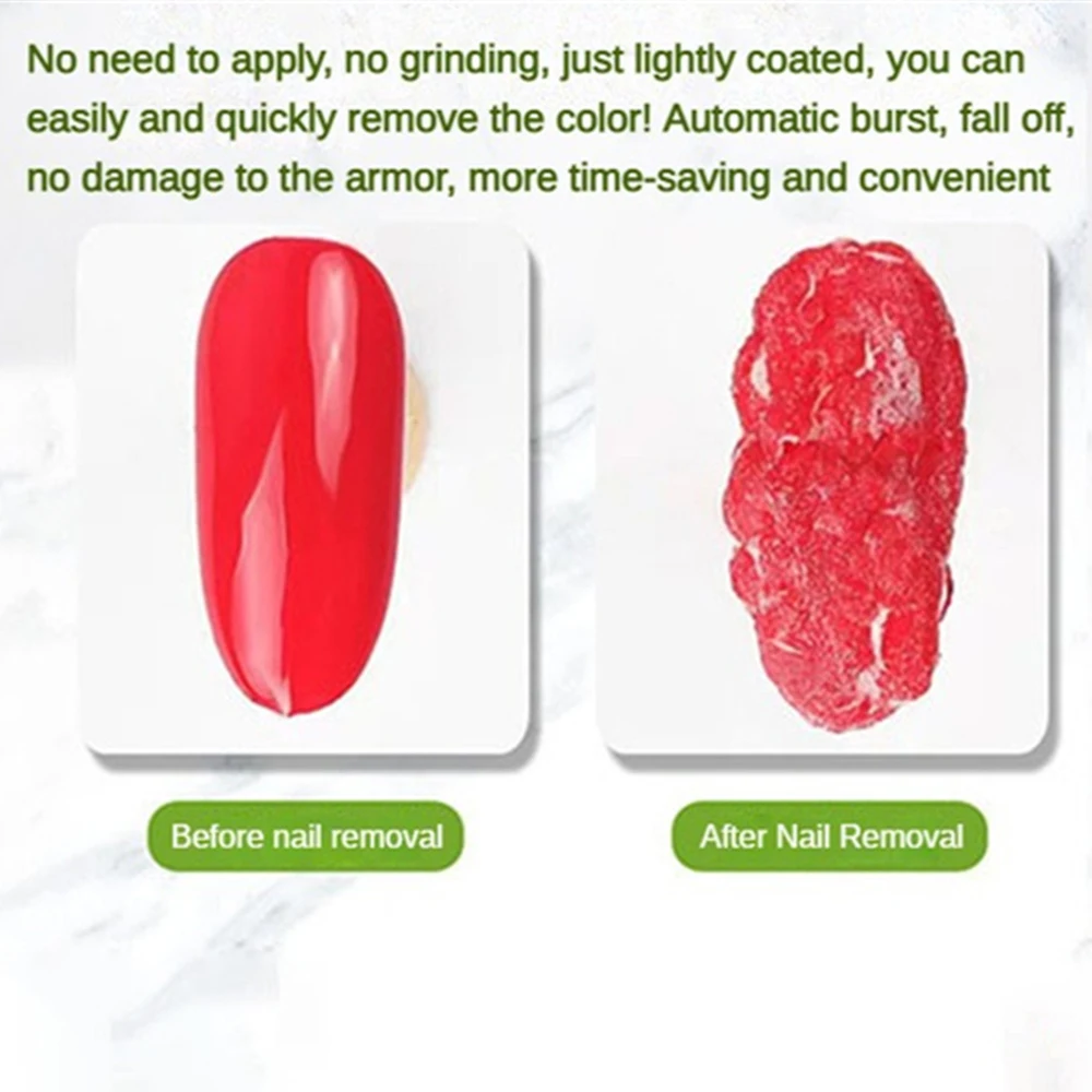 Zapobiec żółknięciu paznokci żel Manicure łatwo usunąć żelowy lakier do paznokci pęknięcie paznokci usuwanie żelu delikatny nie stymulujący