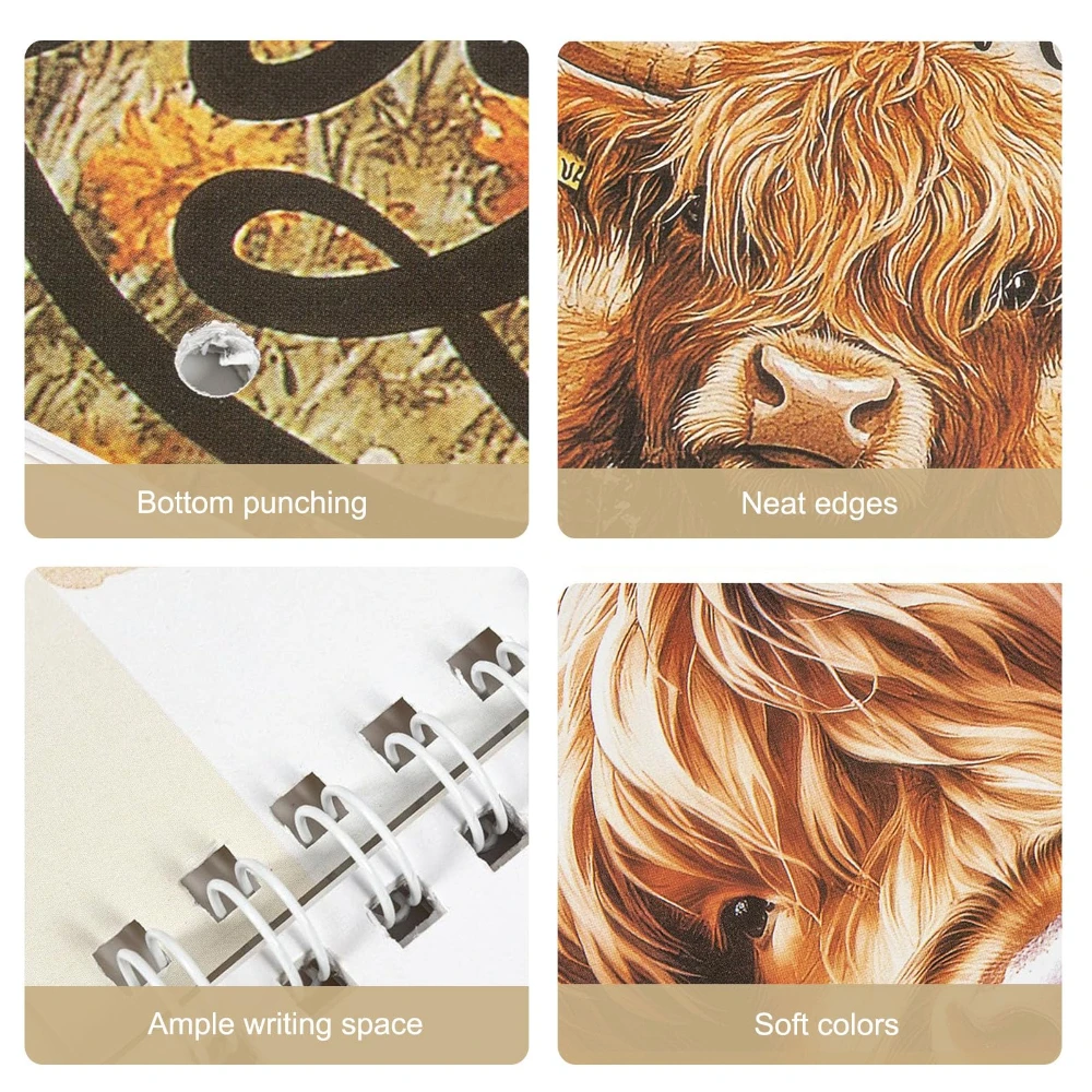 Highland Cow Calendar 2027 Funny Highland Cow Wall Calendar 12 Month Rustic Farmhouse Wall Art Monthly Planner For Animal Lovers