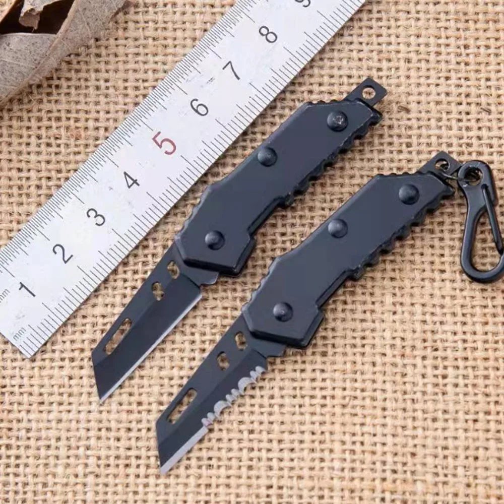 

Мини-складной нож, уличный нож, нож самозащиты, нож для фруктов, портативный мини-военный нож, брелок-нож, упаковочный нож