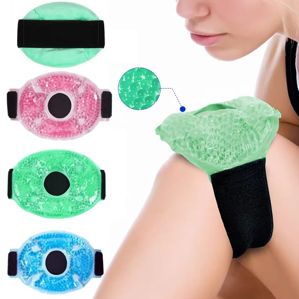 

Knee Sports Wrap Hot Cold Therapy Knee Gel Beads Pack Reusable Ice Heat Therapy Sports Recovery Treatment Gel Knee Support