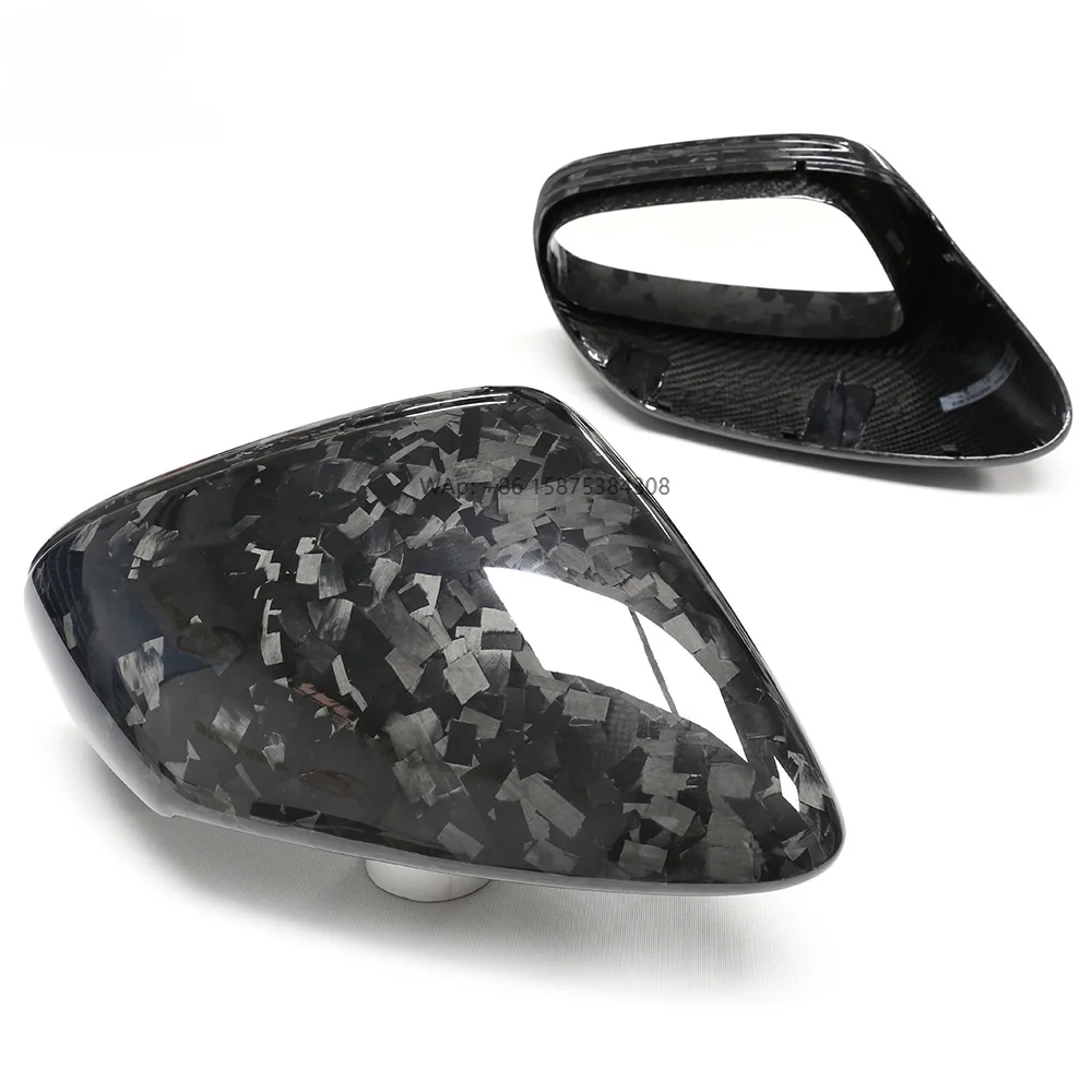 

RHD 992 Forged Carbon Fiber Wing Mirror Cover New for 911 Gt3rs J1 Taycan Dry Carbon Car Mirror Casing Replace Shell