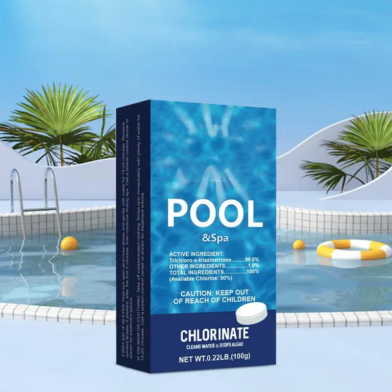 Pool Cleaning Tablets Household Cleaning Product Chlorine Tablets Cleaner Pool Dispenser Pipes Cleaning Effective Cleaning