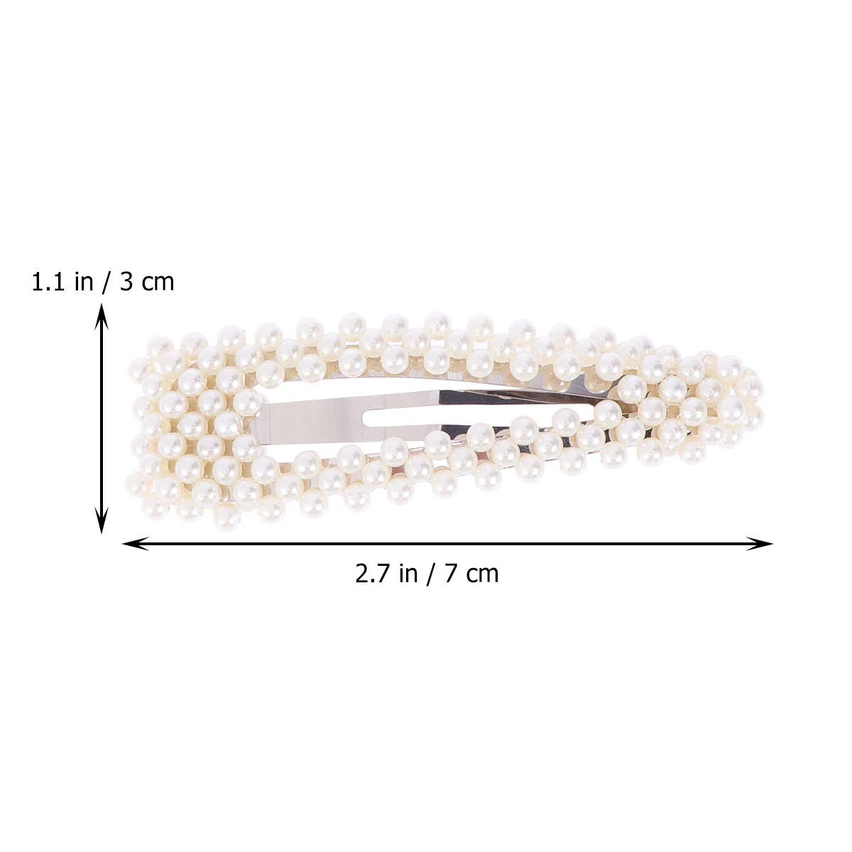 

Water Drop Pearl Hair Clips Gradient Accessories for Women Stylish French Barrettes Bridesmaid Party Wedding Daily Use Hair