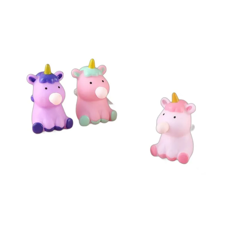 Cartoon Unicorn Soft Spit Bubble Toy Cute Animal Ball Soft Sticky Squishi Stress Relief Squeeze Ball Sensory Fidget Funny Toy