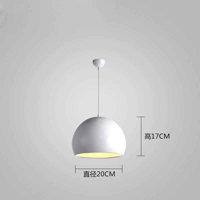 Simple Ball Restaurant Ceiling Pendant Lamp E27 Pendants Lighting Dining room Dining Table Home Interior Decor Lamp