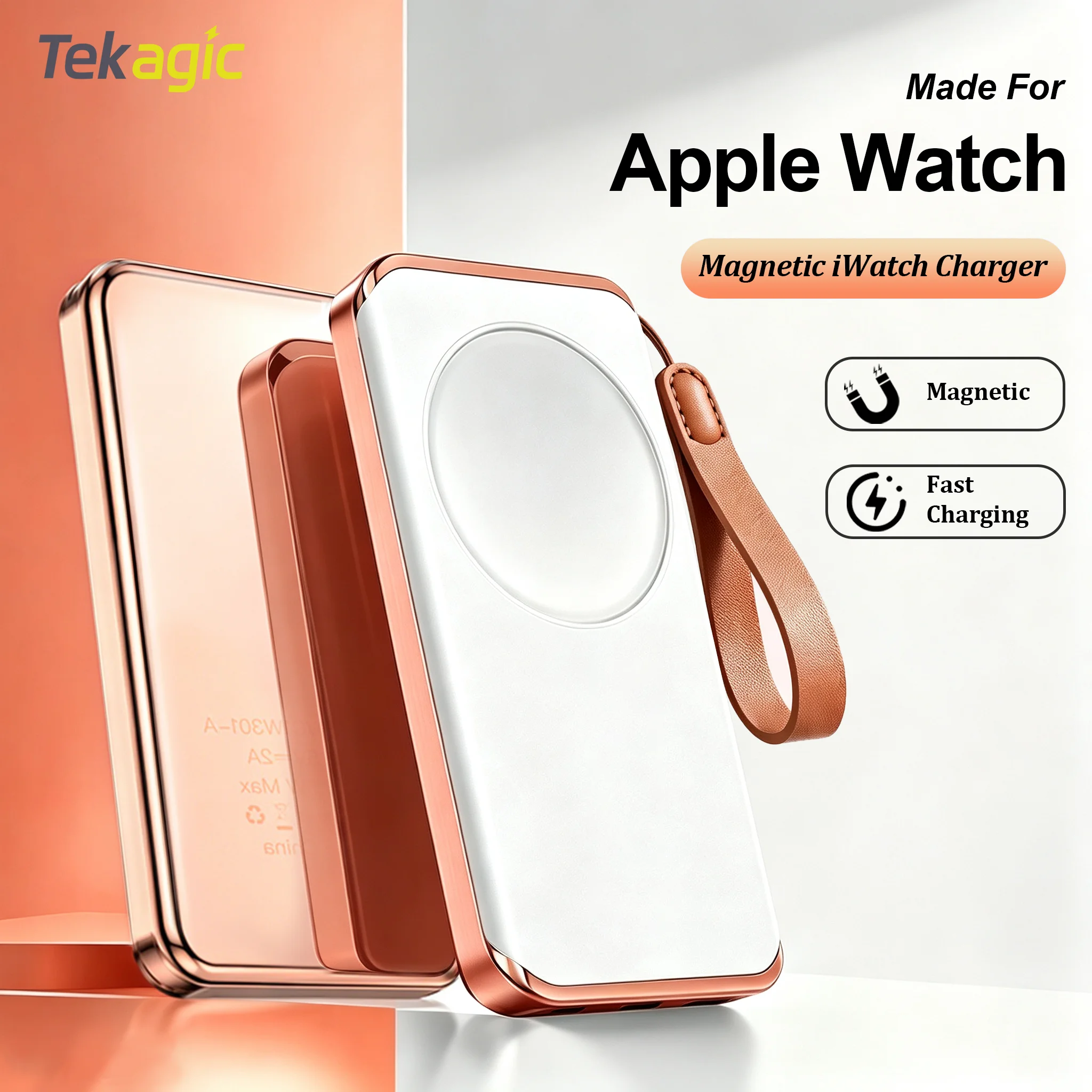 For Apple Watch Magnetic Wireless Charger USB Type C Portable Fast Charging Station for iWatch 11 10 9 8 7 6 5 4 3 2 SE Edition