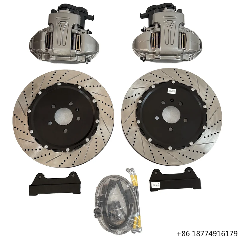 

4 Pot Piston Brake Caliper Kit Mechatronics 355 380mm Rear Wheel Handbrake E90 335i -