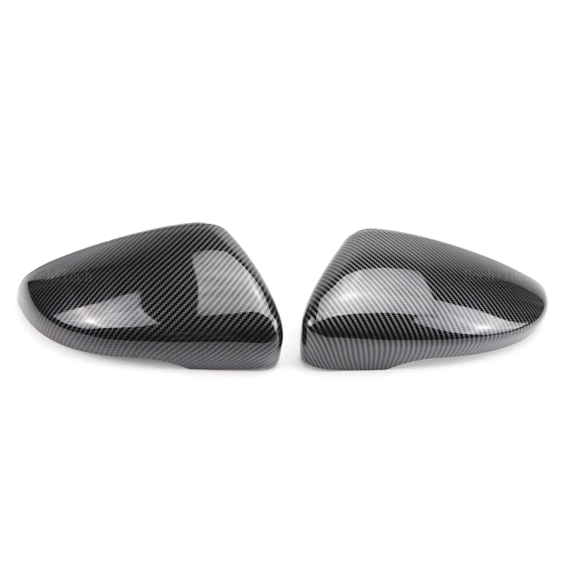 Carbon Fiber Look Black Side mirror cover Replacement for Volkswagen VW Beetle CC Eos Passat Jetta Scirocco