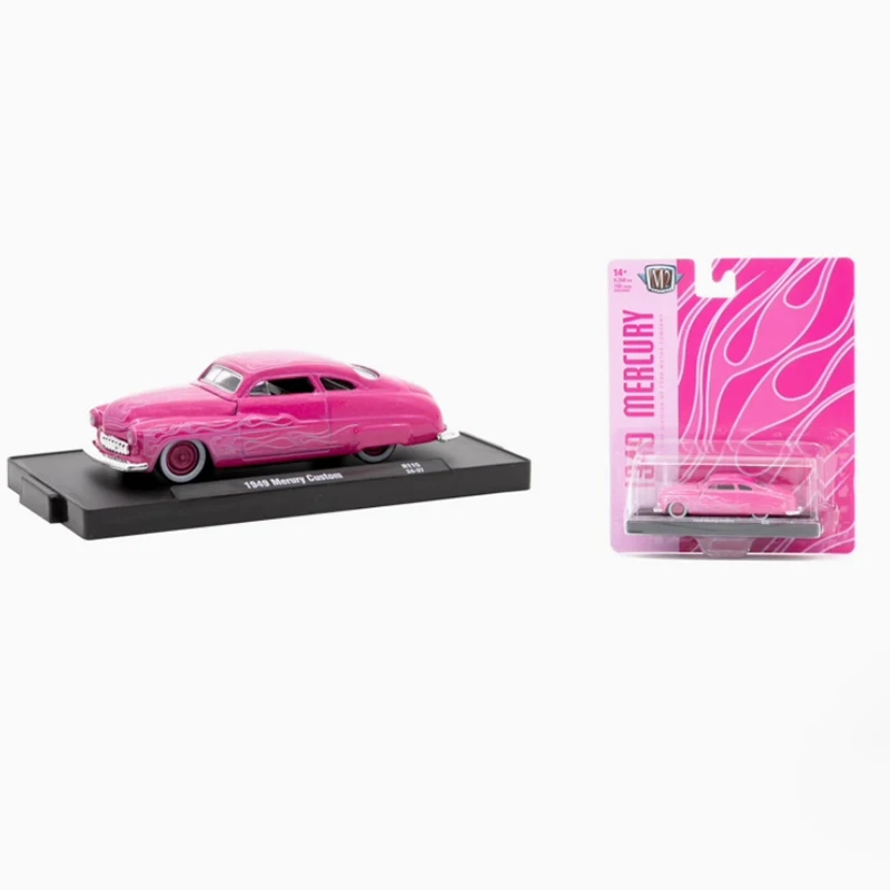 

M2 Машины 1:64 Масштаб 1949 года Mercury Custom Классический автомобиль из сплава Коллекция моделей автомобилей Дисплей Игрушки Подарки и сувениры